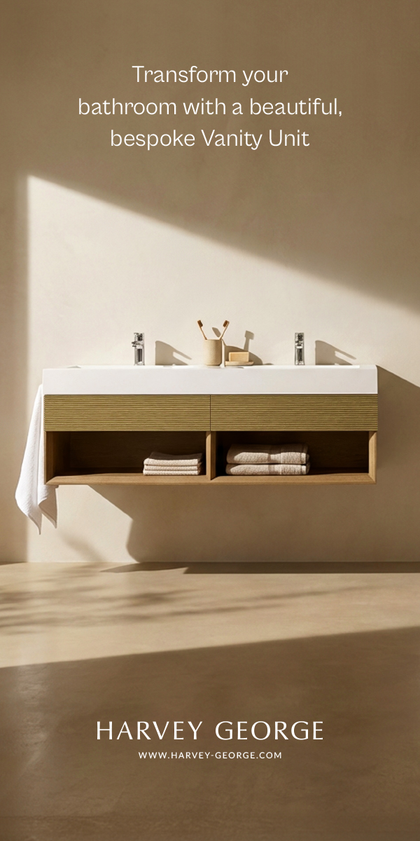 Bathroom vanity units at Harvey George